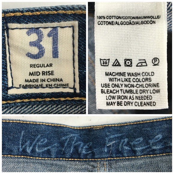 Free People Sophia Mid Rise Distressed Buttonfly Cut Off Denim Jean Shorts 31 - Picture 10 of 15